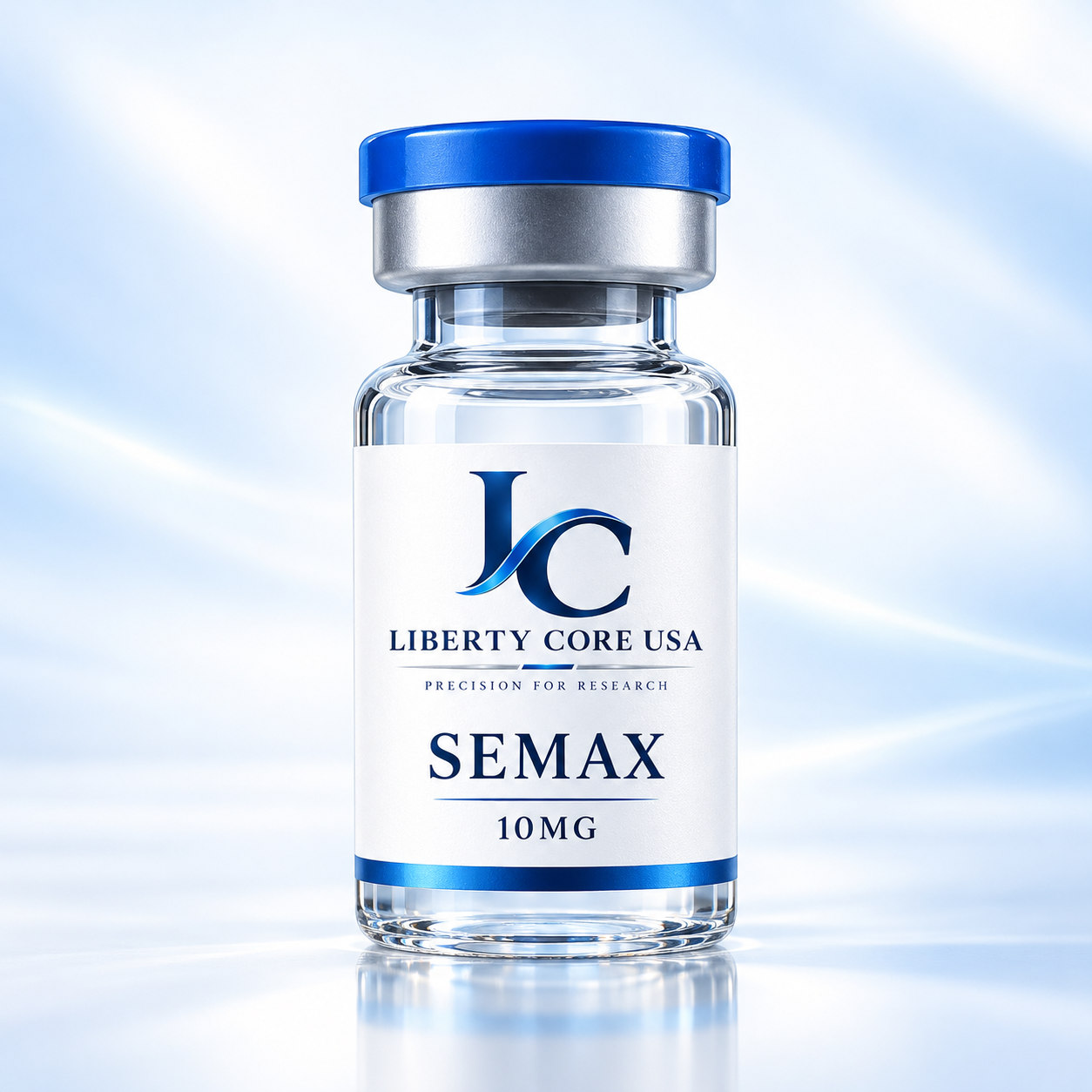 Liberty Core USA SEMAX 10MG approved blue-background vial
